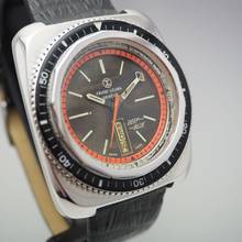 Thumbnail von Favre-Leuba Deep Blue Vintage Automatik Stahl/Leder