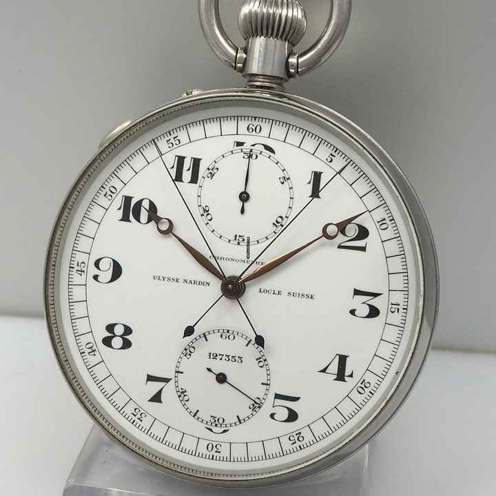  Ulysse Nardin Taschenuhr Beobachtungschronometer Rattrapante um 1955 </h1> 