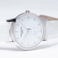Thumbnail von Patek Philippe Calatrava 7122/200G-001 - Calatrava Manual-winding White Dial White Gold Ladies Watch </h1>