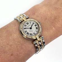 Thumbnail von Cartier Panthère VENDOME 24mm 2 Row Gold 0.80TCW Diamond Watch </h1>