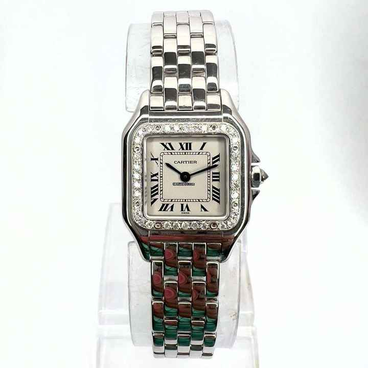  Cartier Panthère 23mm 18K White Gold 0.35TCW DIAMOND Watch </h1> 