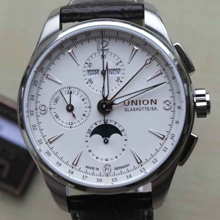  Union Glashütte Belisar Chronograph new BELISAR CHRONOGRAPH MOON PHASE Full Set 