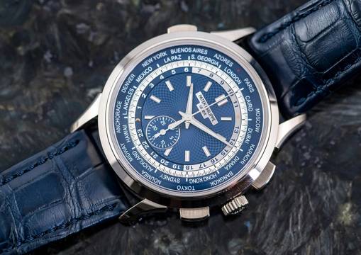 Patek Philippe World Time Chronograph 5930G-001 | Full Set 2018 | Whitegold  