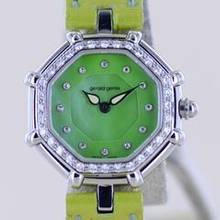 Thumbnail von Gérald Genta Success green Diamond MOP Dial Luxusuhr super rar </h1>