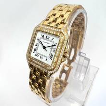 Thumbnail von Cartier Panthère 27mm 18K Yellow Gold 1.3TCW Diamond Watch </h1>