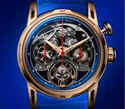 Thumbnail von Louis Moinet Impulsion Tourbillon Chronograph Onyx optional blue Aventurine
