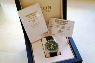 Thumbnail von Union Glashütte Noramis Datum Date Green Dial FULL SET