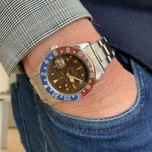 Thumbnail von Rolex GMT-Master 6542 OCC “Pussy Galore” gilt brown radium Bakelite bezel 1957’s </h1>
