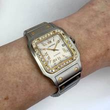 Thumbnail von Cartier Santos Galbée 29mm Automatic 2 Tone 0.85TCW DIAMOND Watch NEW Model </h1>