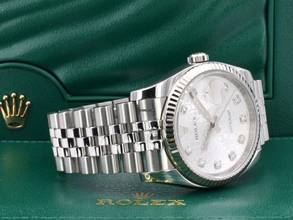 Thumbnail von Rolex Datejust 36 116234 White Jubilee Dial With Big Diamonds - Full Set 36mm </h1>