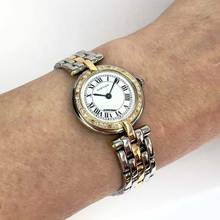 Thumbnail von Cartier Panthère VENDOME 24mm Quartz 1 Row Gold 0.30TCW Diamond Watch </h1>