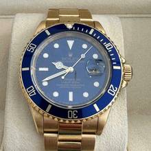 Thumbnail von Rolex Submariner Date Ref.16618 green caseback sticker LC Eu 1992 TOP purple dial </h1>