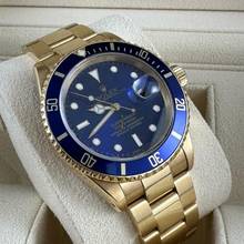 Thumbnail von Rolex Submariner Date Ref.16618 green caseback sticker LC Eu 1992 TOP purple dial </h1>