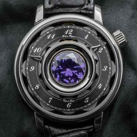  Hooke & Huygens Gems & Sculptures Manufakturkaliber 8 Federhäuser Weissgold Saphir 