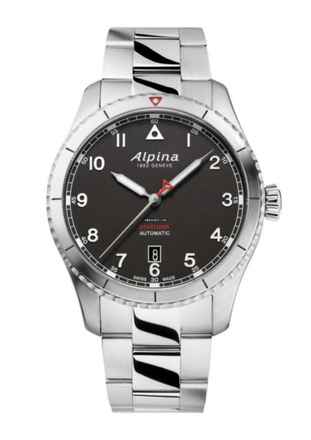  Alpina Startimer Pilot Automatic Edelstahlgehäuse Durchmesser 41 mm AL-525BW4S26B Full Set 