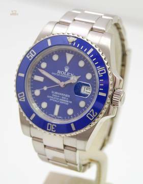 Rolex Submariner Date 750 Weißgold Box & Papiere aus 2014