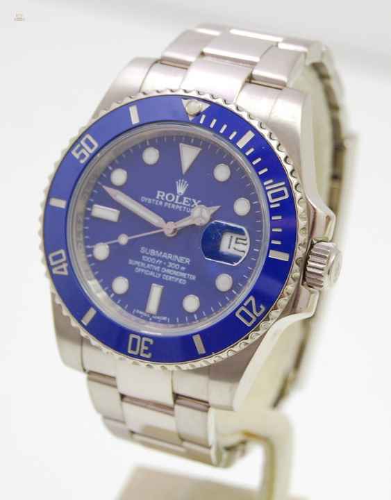 Rolex Submariner Date 750 Weißgold Box & Papiere aus 2014
