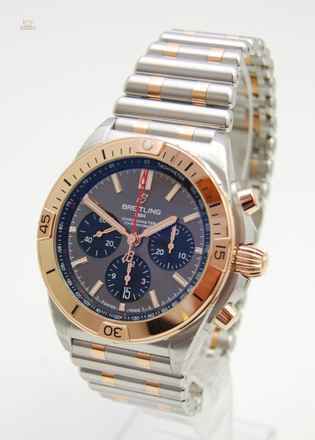 Breitling Chronomat B01 42 Stahl/Roségold NEU Box & Papiere 2023
