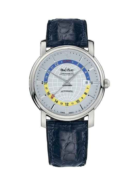 Paul Picot Firshire Ronde GMT silver ( Optional 3 verschiedene Armbänder) 