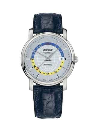  Paul Picot Firshire Ronde GMT silver ( Optional 3 verschiedene Armbänder) 