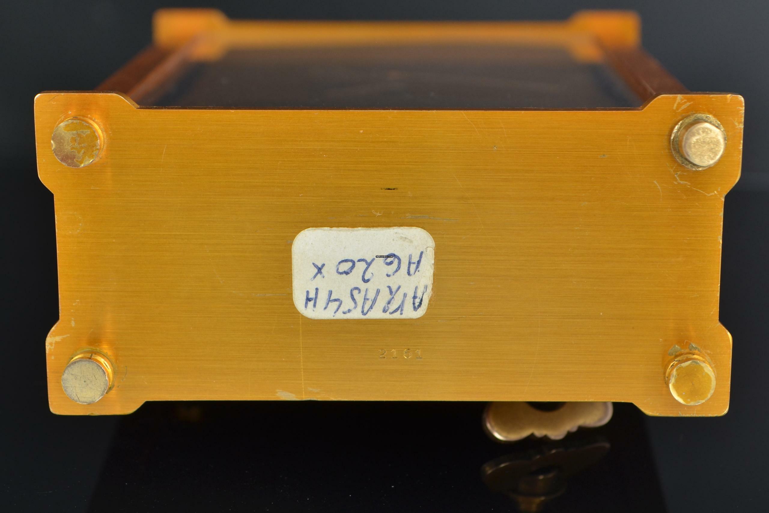 Thumbnail von JAEGER Table musical Art Deco alarm clock with power reserve 8 days 1960’s