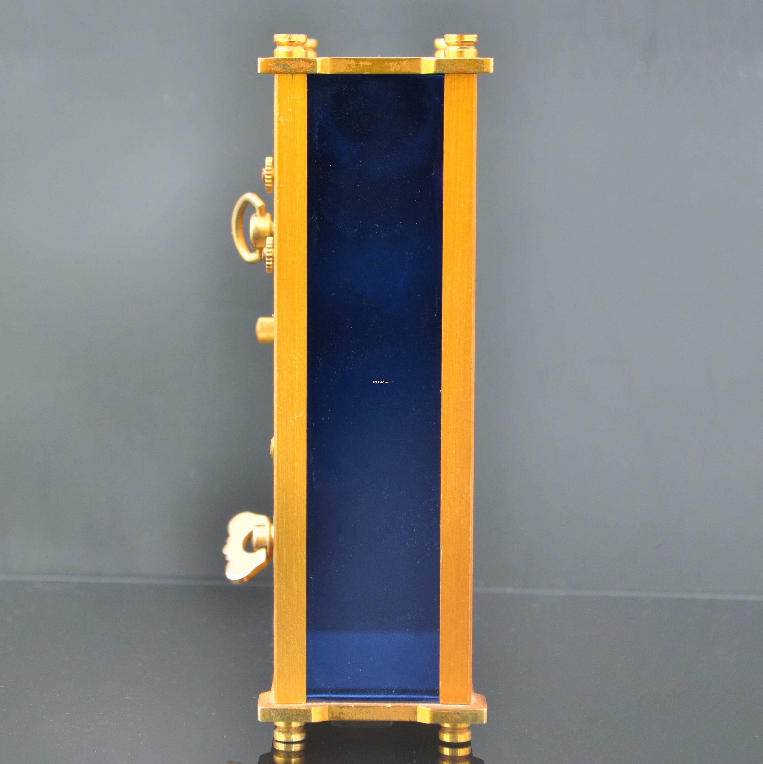 Thumbnail von JAEGER Table musical Art Deco alarm clock with power reserve 8 days 1960’s