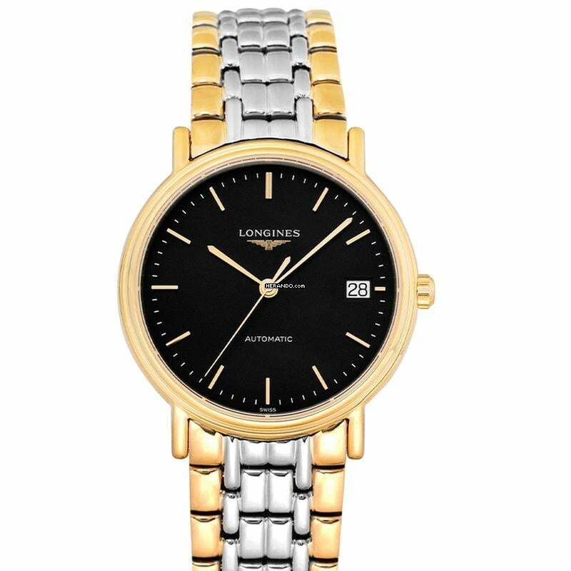Longines Présence L48212527 - Présence Automatic Black Dial Stainless Steel Unisex Watch </h1>