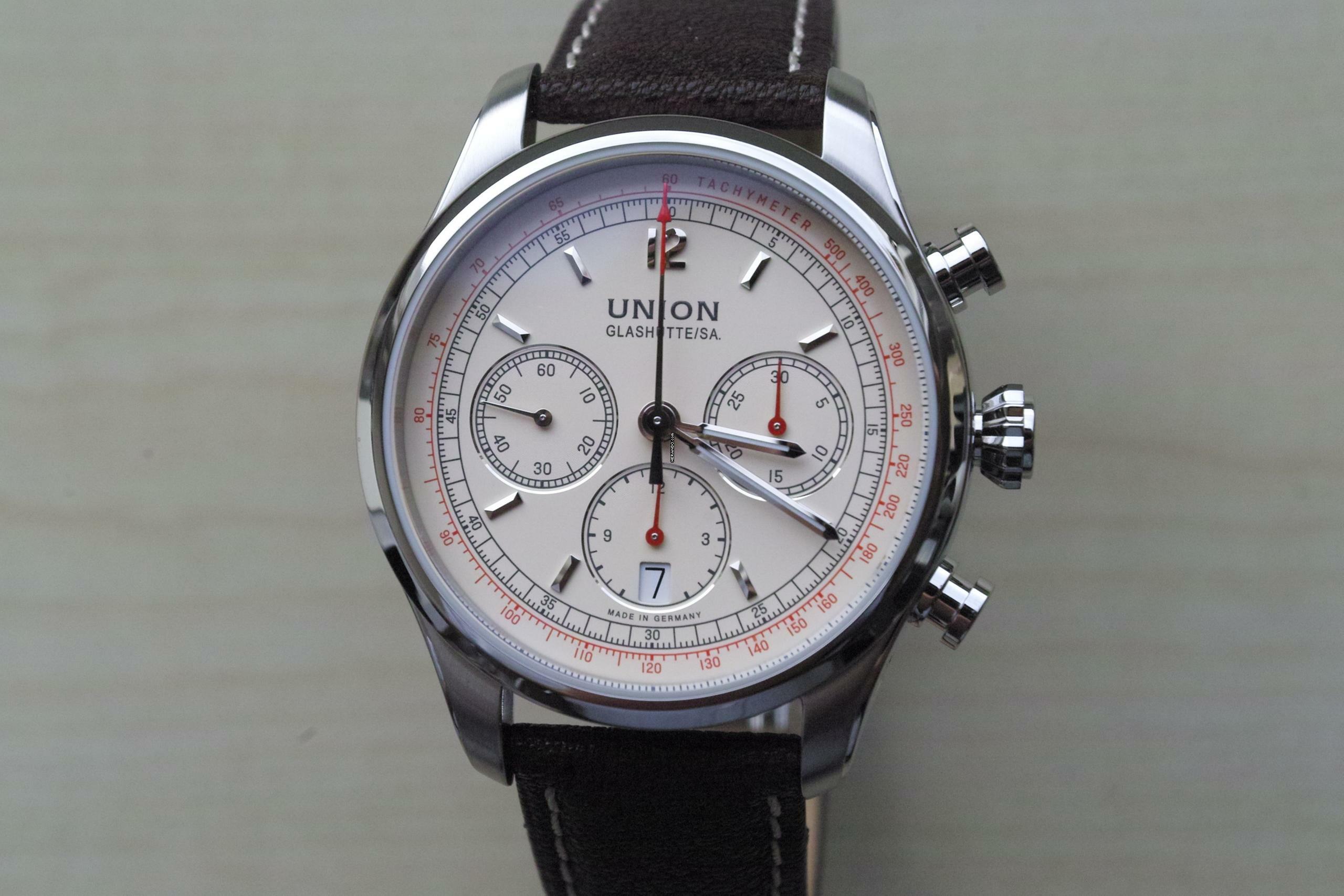  Union Glashütte Belisar Chronograph NEW Belisar Chronograph FULL SET 