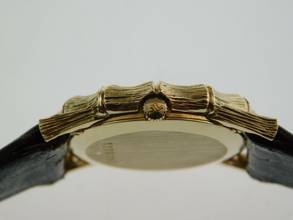 Thumbnail von Jaeger-LeCoultre Classic 18 Karat Gelbgold Bamboo Damenuhr Handaufzug Vintage NOS 27 x 39 mm Kaliber P838