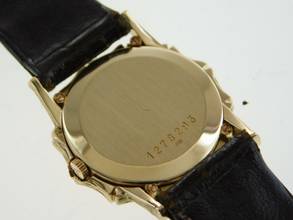 Thumbnail von Jaeger-LeCoultre Classic 18 Karat Gelbgold Bamboo Damenuhr Handaufzug Vintage NOS 27 x 39 mm Kaliber P838