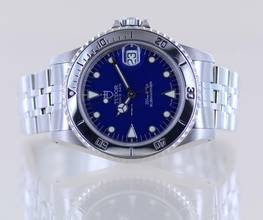Thumbnail von Tudor Submariner Medium blue Dial Klassiker Stahlband Unisex 36mm B+P </h1>