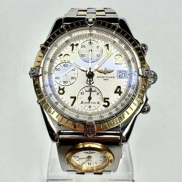  Breitling Chronomat UTC 40mm Automatic 2 Tone Watch </h1> 