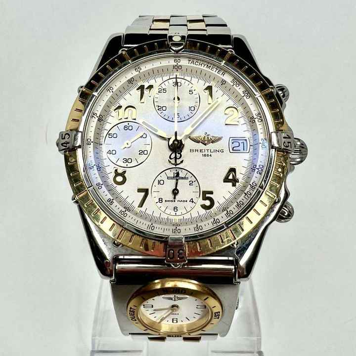  Breitling Chronomat UTC 40mm Automatic 2 Tone Watch </h1> 