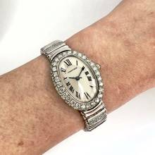 Thumbnail von Cartier Baignoire 23mm 18K White Gold 4.58TCW Watch </h1>
