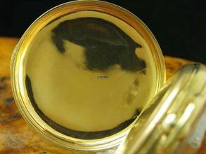 Thumbnail von Monnier Gold Mantel Open Face Taschenuhr Schlüsselaufzug / Durchmesser 49,5 Mm </h1>