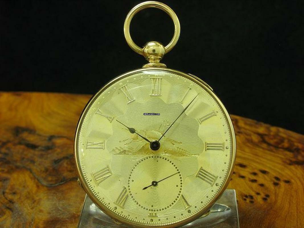 Monnier Gold Mantel Open Face Taschenuhr Schlüsselaufzug / Durchmesser 49,5 Mm </h1> 