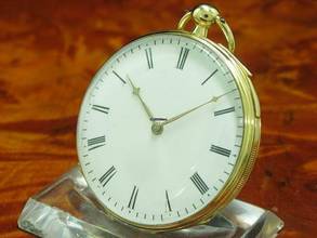 Thumbnail von Humbert-ramuz & Cie 18kt 750 Gold Open Face Taschenuhr Viertel-repetition </h1>