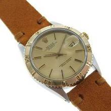 Thumbnail von Rolex Datejust Turn-O-Graph Stahl Gold Dial Kaliber 1570 selten v 1976 </h1>