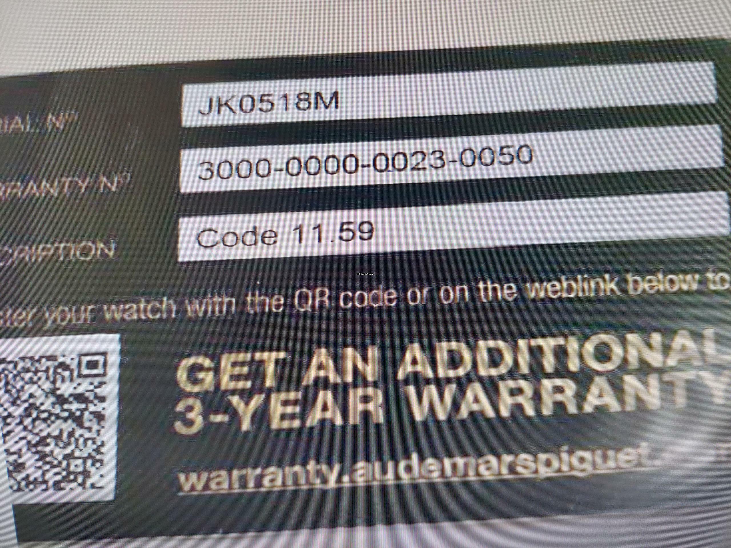 Thumbnail von Audemars Piguet Code 11.59 15210BC.OO.A500KB.01