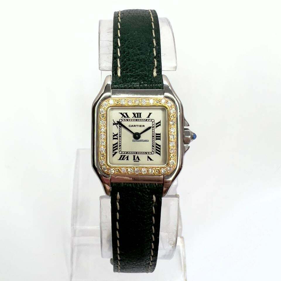 Cartier Panthère 23mm Quartz 2 Tone 0.32TCW DIAMOND Watch </h1>