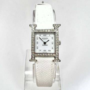  Hermès Heure H 25mm Steel 0.91TCW DIAMOND Watch </h1> 