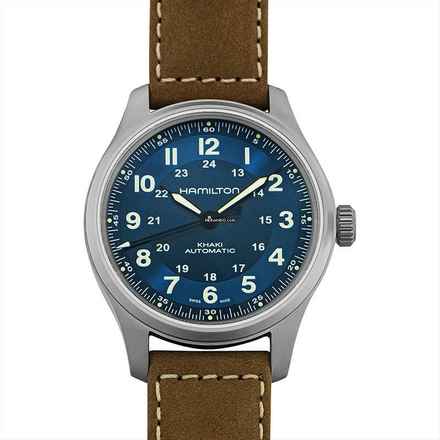  Hamilton Khaki Field Titanium H70545540 - Khaki Field Automatic Blue Dial Titanium Men's Watch </h1> 