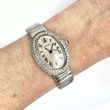 Thumbnail von Cartier Baignoire 23mm Quartz 18K White Gold 2.86TCW Diamond Watch </h1>
