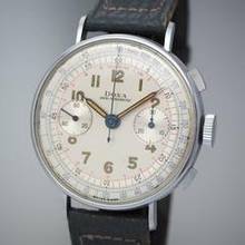 Thumbnail von Doxa Chronograph Vintage Stahl Valjoux 22-perfect with orig.Box RARE </h1>