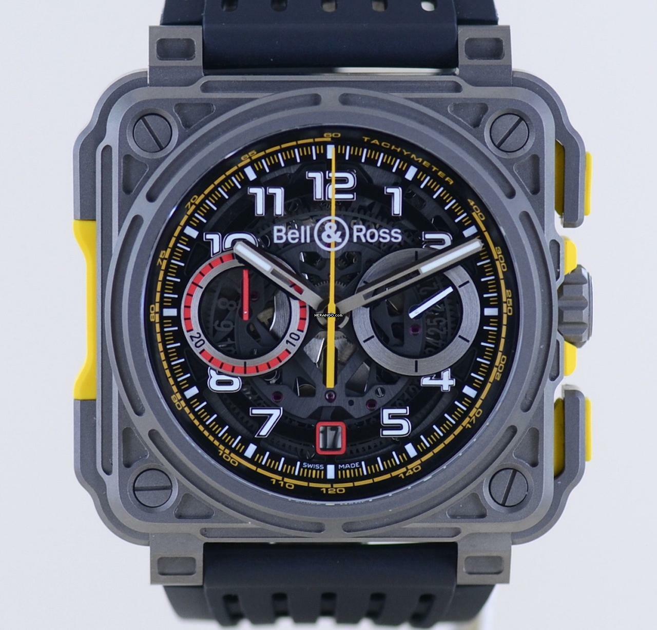  Bell & Ross BR-X1 BRX1-RS18 Limited Racing Chronograph Automatic 45mm Titan B+P </h1> 
