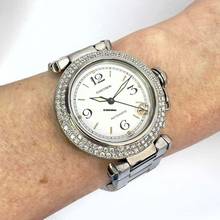 Thumbnail von Cartier Pasha Automatic 35mm Steel 1.81TCW DIAMOND Watch </h1>