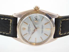 Thumbnail von Rolex Oyster Perpetual Date 18 Karat Rosegold Date 34 mm Herrenuhr mit Caliber 1570 im TOP Zustand v 1967 </h1>