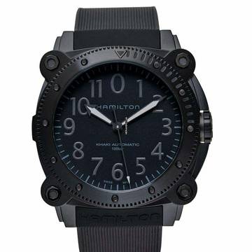  Hamilton Khaki Navy BeLOWZERO H78505330 - Khaki Navy BeLOWZERO Auto Titanium Automatic Black Dial Men's Watch </h1> 