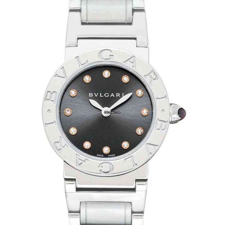  Bulgari Bulgari 102479 - Bvlgari Bvlgari Quartz Grey Dial Stainless Steel Ladies Watch </h1> 