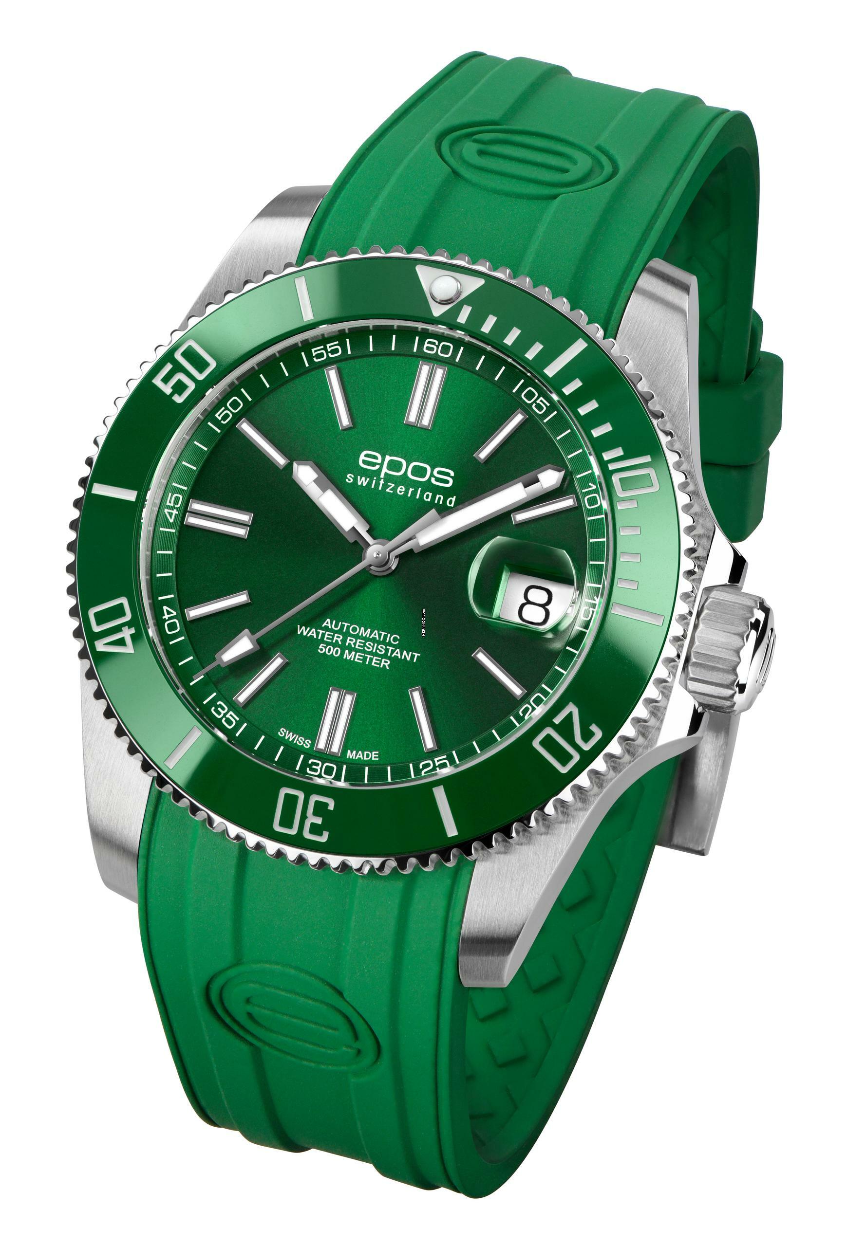Epos 3504 Diver green optional in black and blue